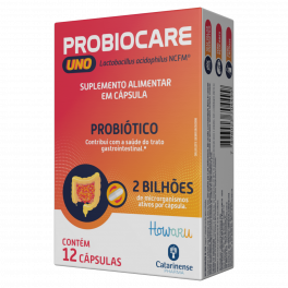 Probiótico Probiocare Uno Caixa 12 Cápsulas