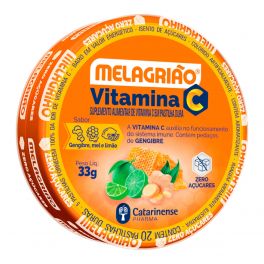 Melagrião Pastilha Vitamina C mel e limão lata