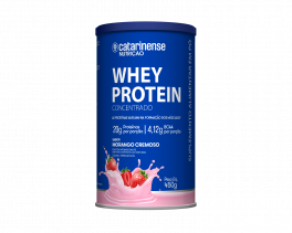 Whey Protein Concentrado Sabor Morango Cremoso | 450g