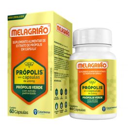 Melagrião® Extrato De Própolis Verde 60 Cápsulas