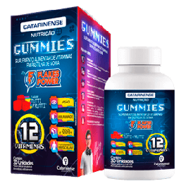 Sumplemento Alimentar de vitaminas em pastilha de goma Gummies Flakes Power